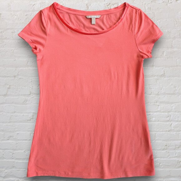 Banana Republic Crew-neck Top in Coral, Small - Picture 1 of 4